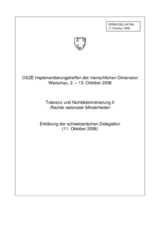 Statement on national minorities