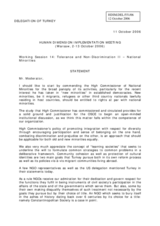 Statement on national minorities