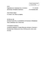 OSCE PC Decision on the Roma and Sinti Action Plan