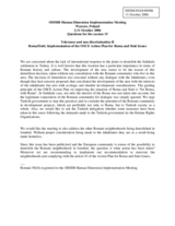 Written contribution "Questions for the session 15"