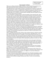 Statement on Roma minority in Belarus