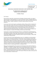 Statement on Roma and Sinti issues