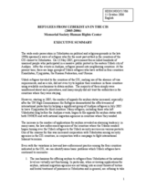 Written contribution on "Refugees from Uzbeksitan in the CIS"