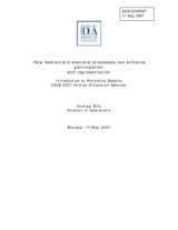 Introductory speech by Mr. Andrew Ellis