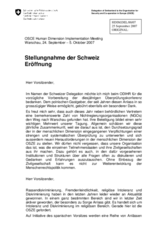 Opening statement by Ambassador Rudolf Schaller (de)