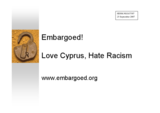 Presentation "Love Cyprus, Hate Racism"