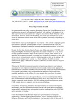 Statement on "Preserving Freedom of Faith"