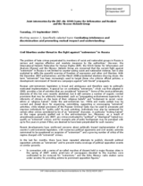 Written contribution on "Civil liberties under threat in the fight against &gt;extremism&lt; in Russia" (jointly with the SOVA Center for Information and Analysis and the Moscow Helsinki Group)