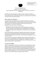 Statement by Professor Gert Weisskirchen, Member of the German Parliament, Personal Representative of the Chairman-in-Office of the OSCE on Combating Antisemitism