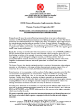 Statement on "religion discrimination in France"