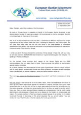 Statement on "discrimination in France"