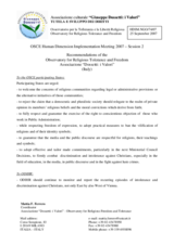 Written recommendations