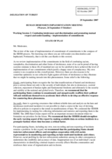 Statement on combating intolerance and discrimination