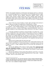 Background information about FECRIS