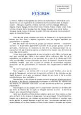 Background information about FECRIS (fr)