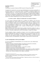 Written contribution by Mr. Jean Pierre Jougla on "Cultic drifts - a challenge to democracy and human rights" (fr)