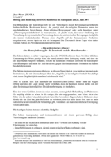 Written contribution by Mr. Jean Pierre Jougla on "Cultic drifts - a challenge to democracy and human rights" (de)