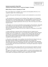 Statement by Memet Kilic, Chairman