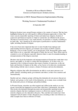 Statement on religious freedoms