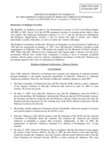 Written statement on Tajikistan