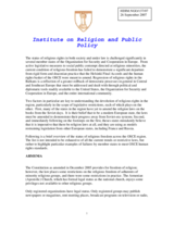 Written contribution on religious discrimination in the OSCE countries