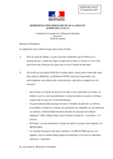 Statement in the exercise of the Right of Reply