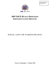 Final List of Participants