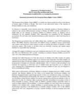 Statement on human rights of Roma in Europe