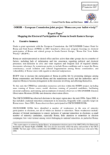 Expert Paper - Mapping the Electoral Participation of Roma in South Eastern Europe