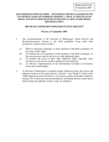 Written recommendations