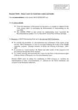 Written recommendations