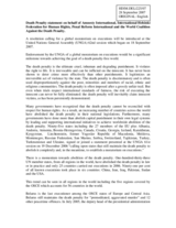 Statement on the death penalty on behalf of Amnesty International, International Helsinki Federation for Human Rights, Penal Reform International and the World Coalition Against the Death Penalty