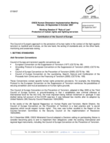 Written contribution "Protection of human rights and fighting terrorism"