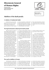 Written contribution on the "Abolition of the death penalty"