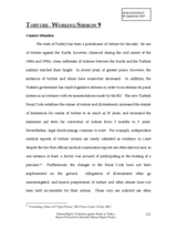 Written contribution on Torture