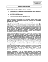 Statement on prohibition of torture and ill-treatment