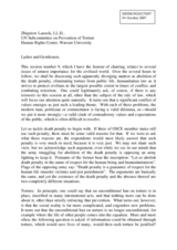 Introductory statement by Mr. Zbigniew Lasocik, UN Subcommittee on Prevention of Torture, Human Rights Center