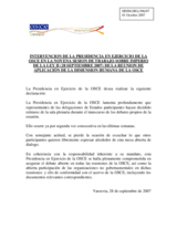 Statement on behalf of the OSCE Chairmanship confirming the open participation in the Human Dimension Meetings