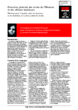 Fact sheet "The Council of Europe Campaign to Combat Violence against Women, including Domestic Violence" (fr)