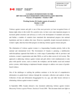 Statement on the violence against women