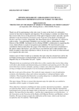 Opening remarks by Ambassador Yusuf Buluc