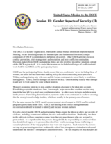 Statement on gender aspects of security II as prepared for delivery by Gael Strack, Executive Director, National and International Family Justice Center