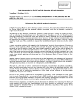 Statement on reforming the judicial system in Armenia