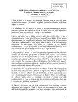 Statement on access to justice