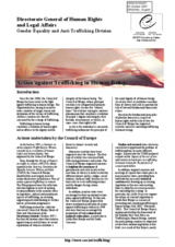 Information on the CoE Action against Trafficking in Human Beings