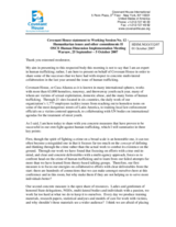 Statement on the multi-lateral collaboration around the issue of trafficking.