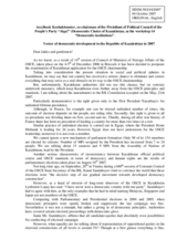 Statement by Mr. Assylbeck Kozhakhmetov on "Vector of democratic development in the Republic of Kazakhstan in 2007"