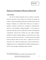 Written contribution on freedom of expression