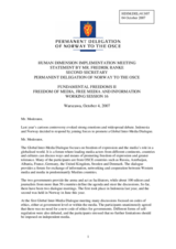 Statement on freedom of media, free media and information