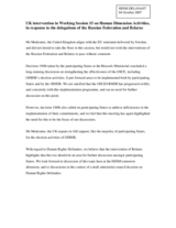 Statement in response to the Delegations of the Russian Federation and Belarus